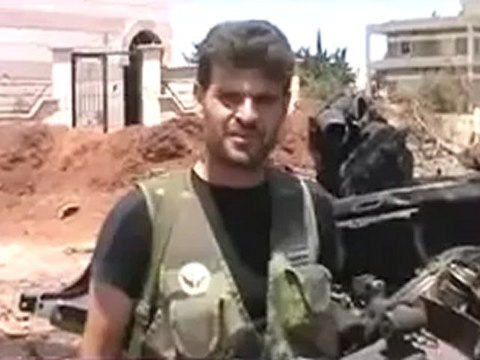 Syria فري برس حلب اعزاز كلمة للمساعد اول ابو السعود اعزاز 19 7 2012 Aleppo