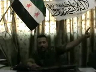 Syria فري برس الملازم اول علاءالدين الغنام  المنشق عنالنظام يوجه رسائل للشعب والضباط  19 7 2012 Syria