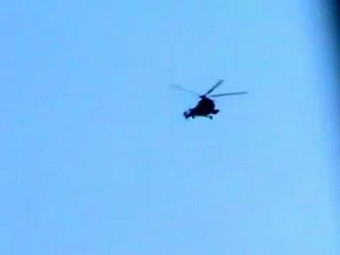 Syria فري برس ريف دمشق التل قصف من الطيران العمودي على التل 19 7 2012 ج1 Damascus