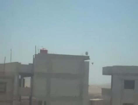 Syria فري برس ريف دمشق التل قصف من الطيران العمودي على التل 19 7 2012 ج2 Damascus