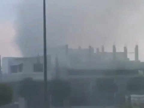 Syria فري برس حمص ديربعلبة سحب الدخان جراء القصف 26 6 2012 Homs