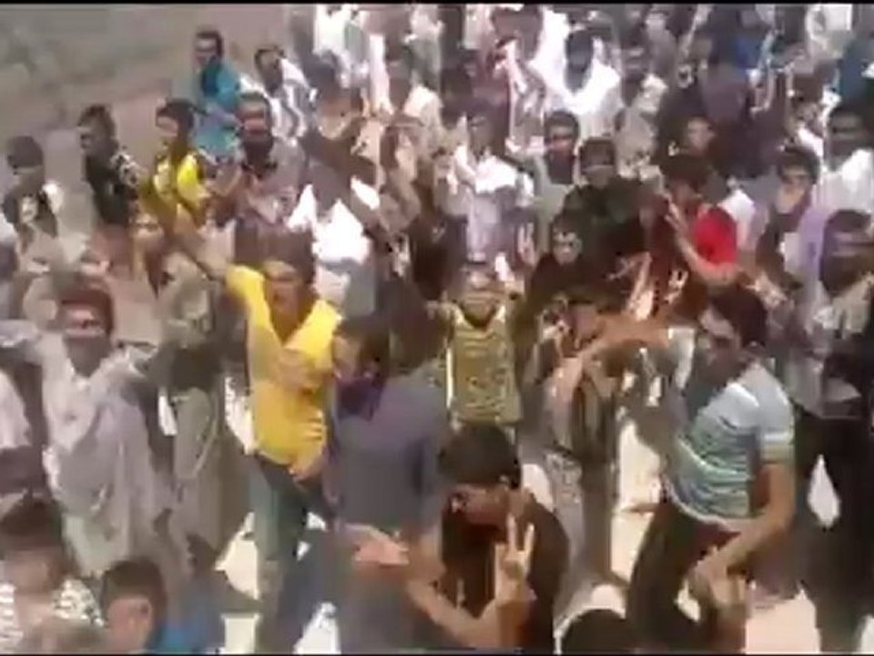 Syria فري برس ادلب بلدة التح مظاهرة  حاشدة   17 7 2012 Idlib
