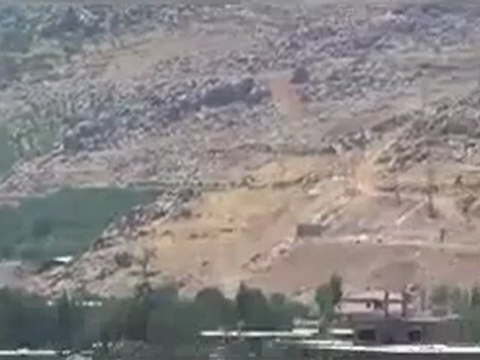 Syria فري برس ريف دمشق عصابات الاحتلال الاسدي تقوم  بقصف عنيف على  الزبداني 17  7  2012 Damascus