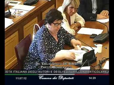 Roma - SIAE Audizione di Paolo Peluffo (11.07.12)