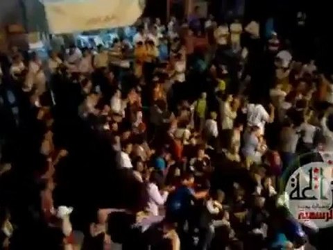 Syria فري برس حلب بزاعة مسائية رائعة امام الجامع الكبير 16 07 2012 Aleppo