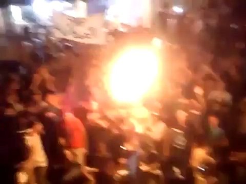 Syria فري برس حلب مظاهرة المشهد منظر مهيب جدا 16 7 2012 Aleppo