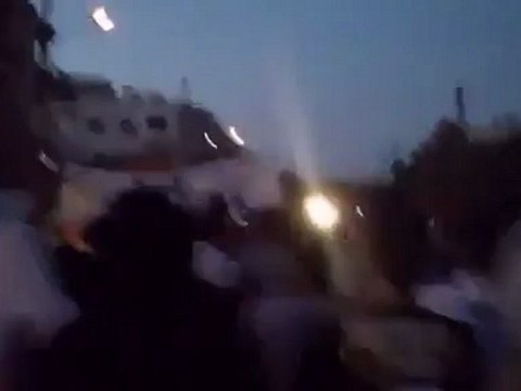 Syria فري برس حلب الجديدة مقطع من مظاهرة جامع الشيخ عمر 16 7 2012 Aleppo