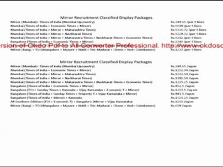 Mirror Recruitment Rate Card releaseMyAd