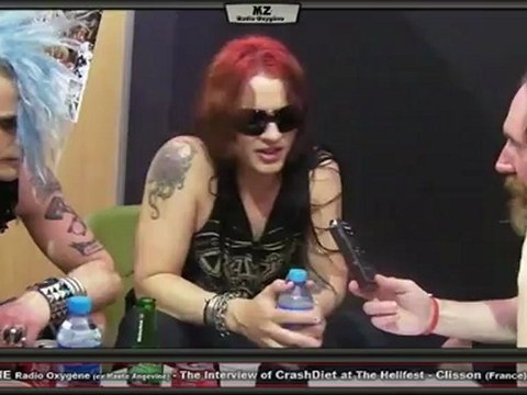 METAL ZONE Radio Oxygène (Ex Haute Angevine) - The CRASHDIET Interview at the Hellfest 2012