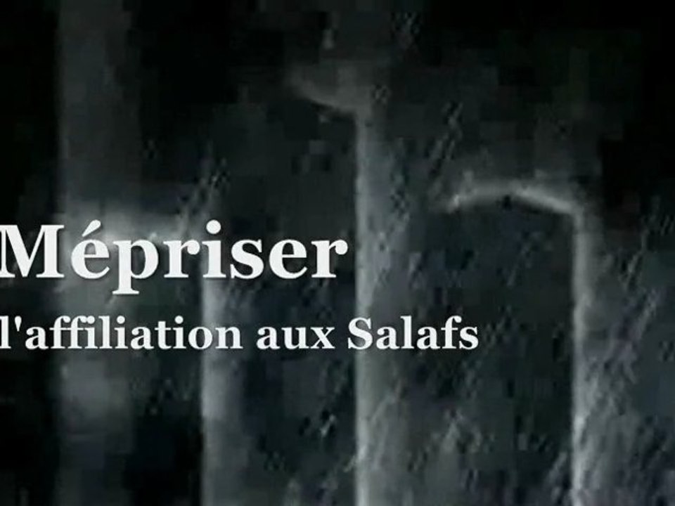 ~ Mépriser l'affiliation aux Salafs ~