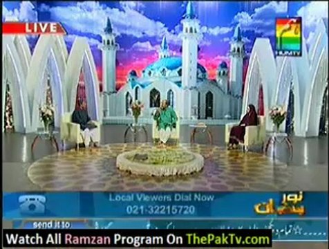 Noor e Ramzan Hum Ke Saath By Hum TV - 21st July 2012 (Aftar) - Part 1