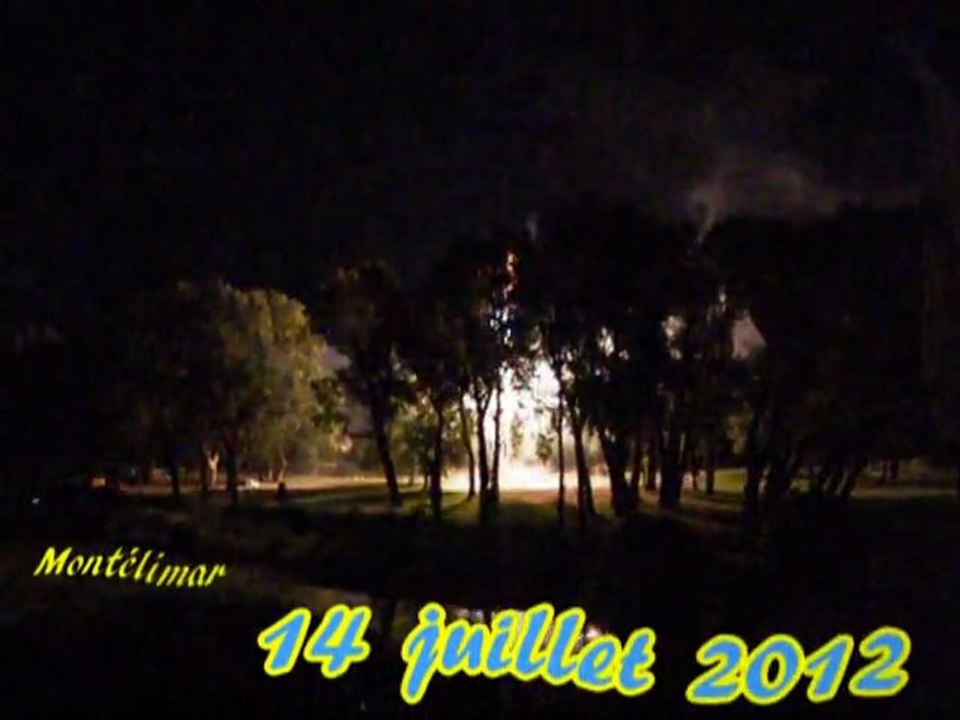 Feu d'artifice 14 juillet 2012 à Montélimar