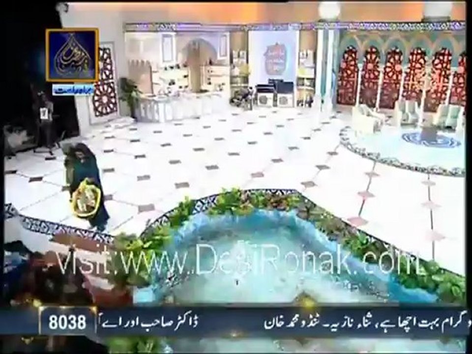 Faizan-e-Ramzan on Ary Digital - Iftar Transmission - Part 2 - 21st July 2012