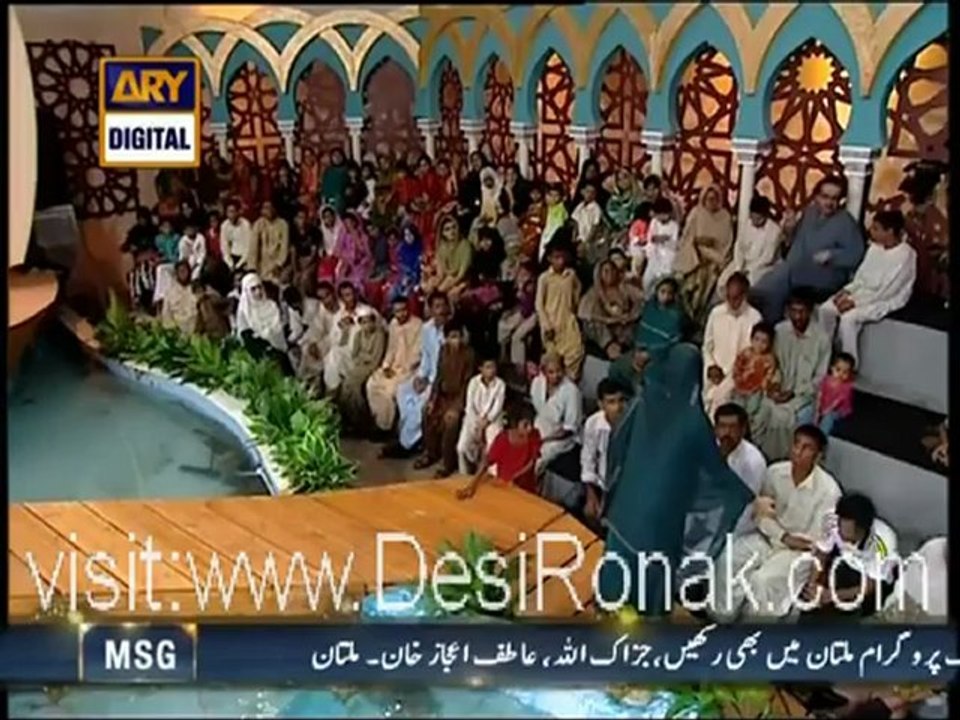 FaizaRamzan on Ary Digital - Iftar Transmission - Part 9 - 21st July 2012