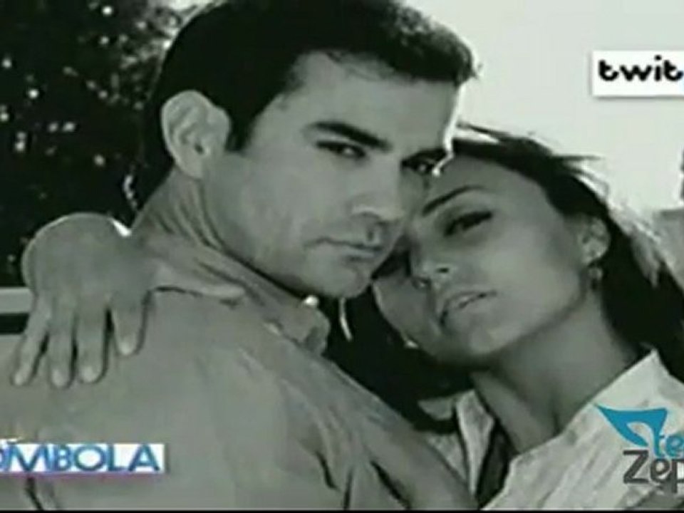 David Zepeda @davidzepeda1 comparte foto de Abismo de Pasión con Angelique Boyer en twitter