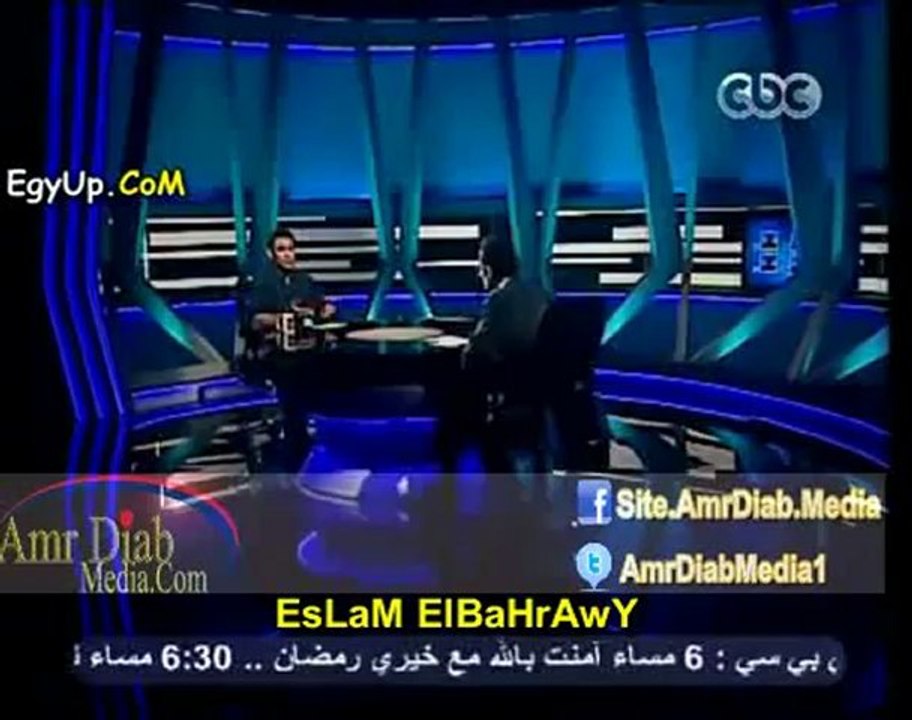 كلام عمرو مصطفى عن عمرو دياب برنامج لا تراجع ولا استسلام  مع مجدى الجلاد رمضان 2012