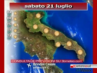 Previsioni del tempo, sabato 21 luglio