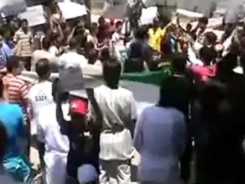 Syria فري برس حماة المحتلة حي الحميدية جمعة معركة تحرير دمشق 20 7 2012 Hama