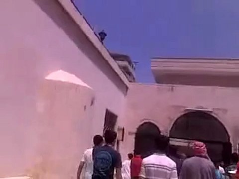 Syria فري برس حماة المحتلة حي القصورمسجد عبد الرحمن بن عوف 20 07 2012 Hama
