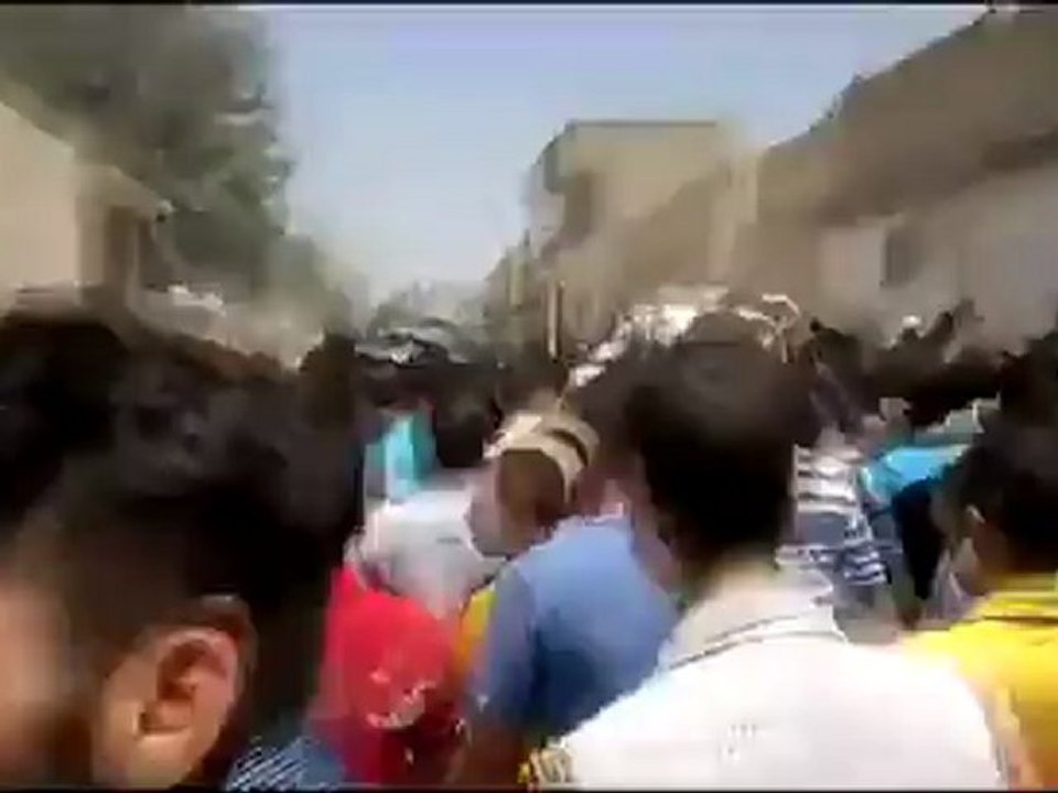 Syria فري برس حماه المحتلة حي كازو مظاهرة في جمعة رمضان النصر سيكتب في دمشق 1 رمضان   20 7 2012 ج2 Hama