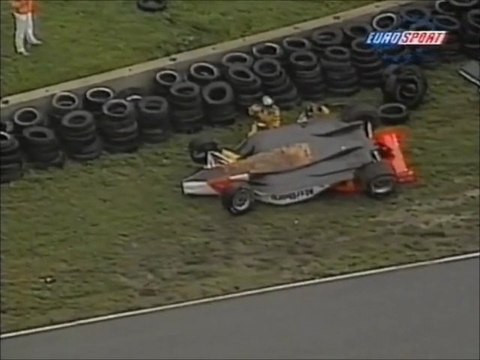 CART Road America 1997 Start Huge crash Tracy