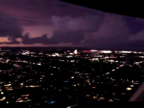 [HD] FSX 747-400 Cockpit landing at Lisbon LPPT.