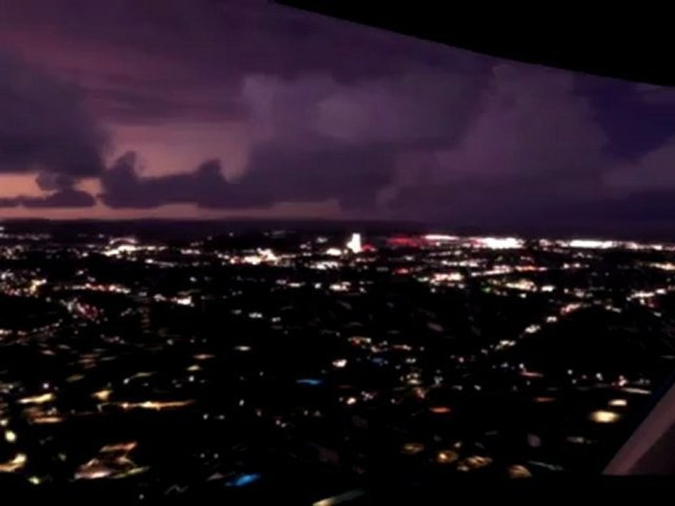 [HD] FSX 747-400 Cockpit landing at Lisbon LPPT.