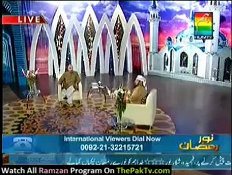 Noor e Ramzan Hum Ke Saath By Hum TV - 22nd July 2012 (Aftar) - Part 4