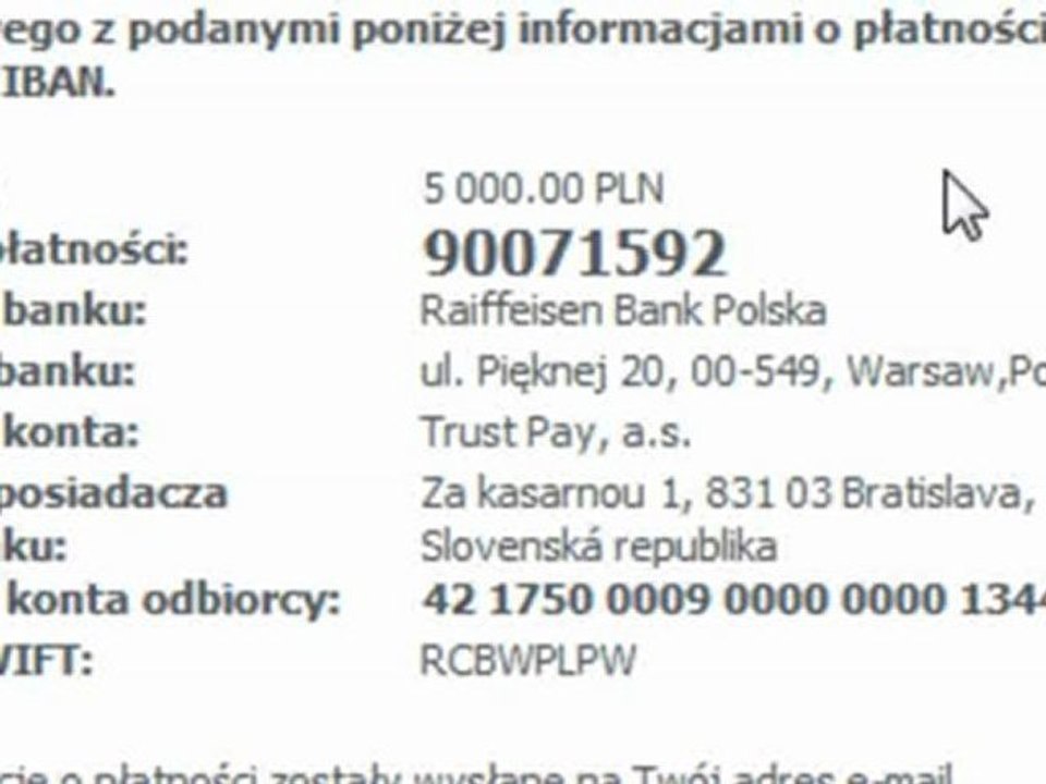 Zasilanie konta w Credit Pay