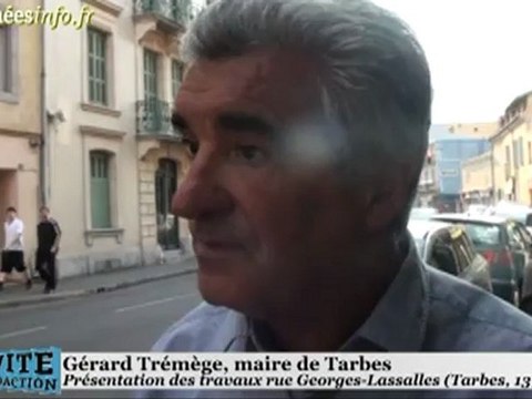 Tarbes Travaux Rue Georges Lassalles (13 juillet 2012)