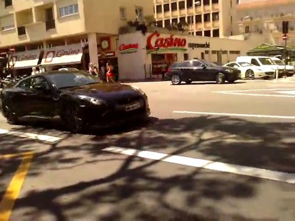 Nissan GTR accélération in monaco 2012