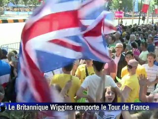 Tour de France: les Britanniques heureux sur les Champs-Elysées