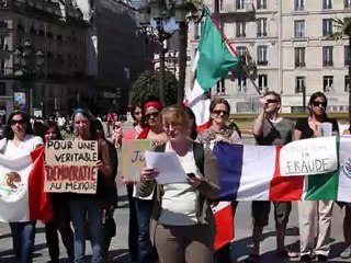 FRAUDE AU MEXIQUE MANIFESTATION  INTERNATIONALE dimanche 22 Juillet