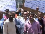 إضراب عمال شركة مصر للغزل والنسيج  بكفر الدوار