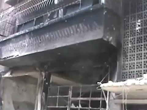 Syria فري برس حمص الخالدية اثار الدمار الهائل جراء القصف بالصواريخ 22 7 2012 ج1