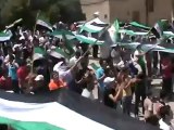 Syria فري برس  حماه المحتلة مظاهرة نهاريه رمضانيه في باب القبلي  22 7 2012 Hama
