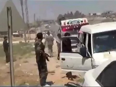 Syria فري برس حلب انتشار كتائب الاتارب حول مدرسة الشرطة لاقتحامها 22 7 2012 ج4 Aleppo