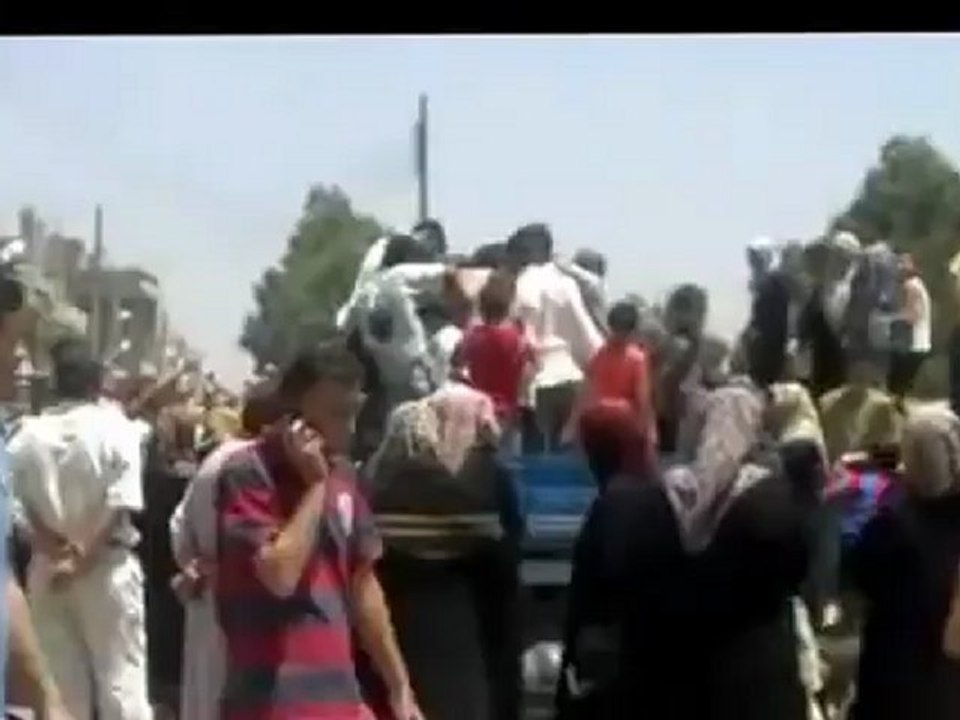 Syria فري برس حمص الحولة ازمة الغاز بسبب الحصار على الحولة  22 7 2012 ج1 Homs