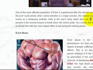 Dianabol abuse and its side effects