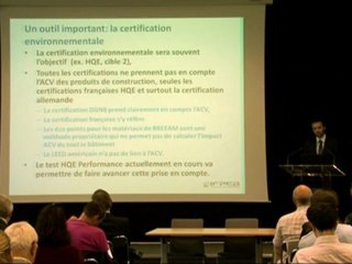 Conférence "Prescription & Analyse du Cycle de Vie" IFPEB -21/06/12- Allocution Nicolas DHOYE