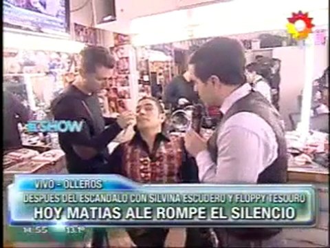 Angel en la Previa a SM con Matias Ale