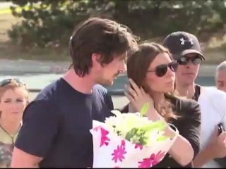 Así fue la visita de Christian Bale a Aurora