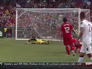 Liverpool  0 - 1 AS Roma Friendly Goal Bradley
