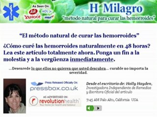 Natural Metodo Para Curar Hemorroides