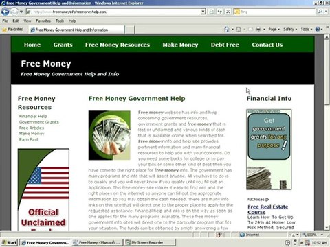 Free Money Help with Government Grants and Missing Money