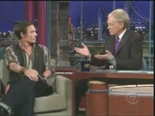 Johnny Depp in Letterman show.part 1