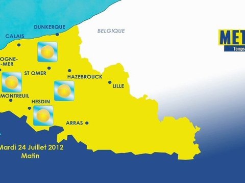 Opal'TV - La météo pour le mardi 24 juillet 2012