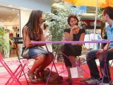 Interview de Camélia, l'arrière gauche et d'Aïcha, la pivot, du Narbonne Handball lors de la Grande Braderie