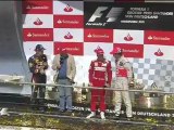 Dépassement de Sebastian Vettel sur Jenson Button au GP Allemagne 2012