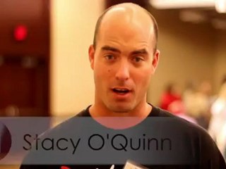 Stacy O'Quinn Reacts At The Post Show Party for Jeff Usner Secret Millionaire